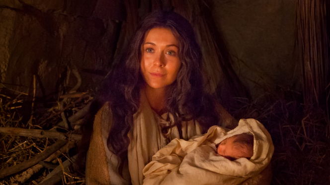 Mary and the baby Jesus