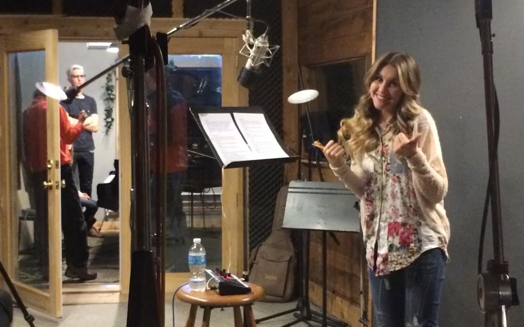 Anna Richey in Recording Studio