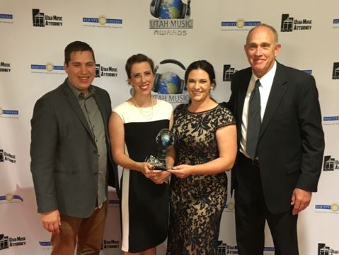 Cedar Breaks accepts 2016 Utah Music Awards