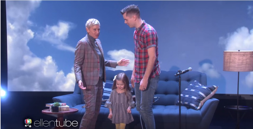 Claire Ryann and Dad on Ellen 