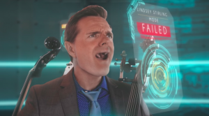 Steven Sharp Nelson from the Piano Guys failed the Lindsey Stirling impression