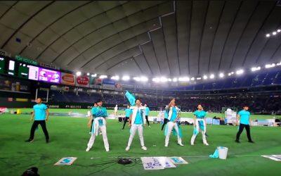 bless4 Performs Team Fight Song at Japanese X-League Pearl Game in the Tokyo Dome