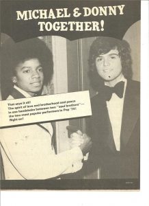 Donny Osmond and Michael Jackson