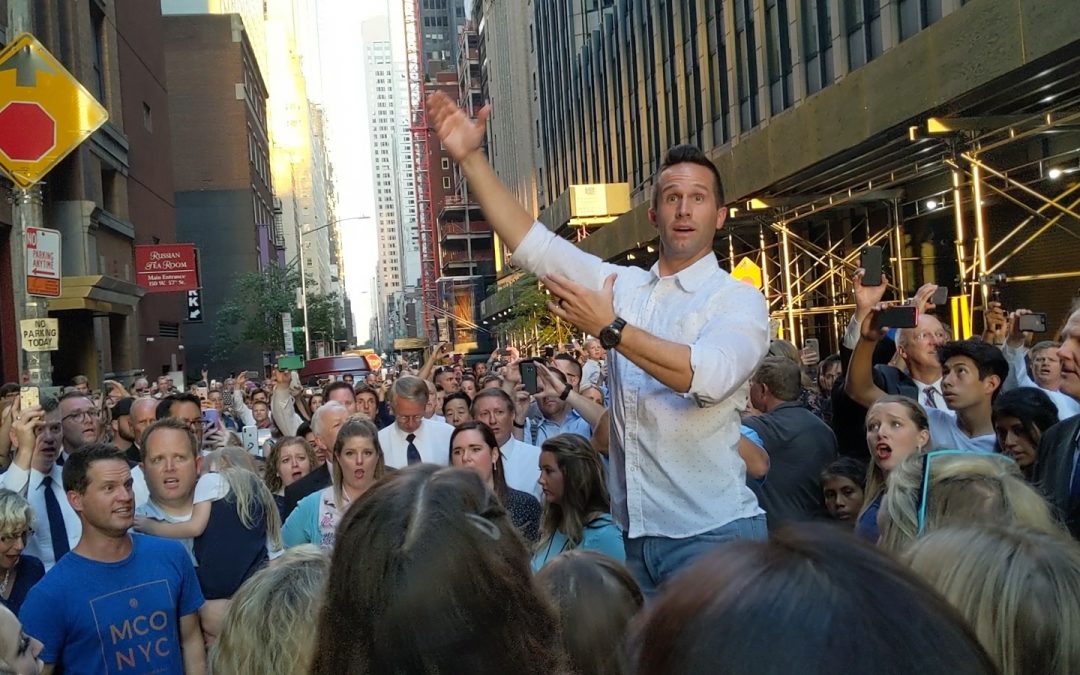 Brandon Stewart conducts MCO on streets of NYC