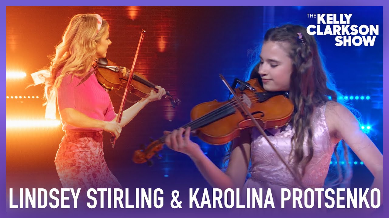 Lindsey Stirling and Karolina Protsenko perform on the Kelly Clarkson Show